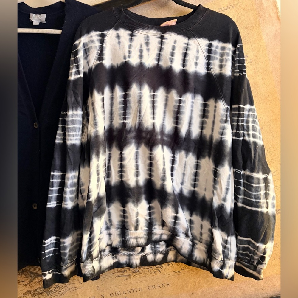 Show Me Your Mumu Tie Dye Abstract Print Sweatshirt SZ Medium